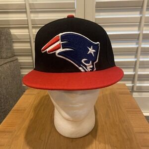 New England Patriots New Era‎ 9Fifty Snapback Hat NFL Black Red  NEW READ